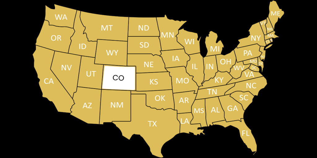 Flat Five Realty listing service areas across Colorado